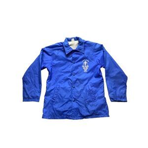 VTG Lampeter Strasburg Pioneers Jacket Adult Small Blue Snap Varsity 70s 80s Men